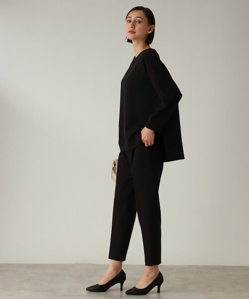 THE SHOP TK （ザ ショップ ティーケー ）の「◆【セレモニー/入卒/洗える/2WAY】ダブルクロスメタルバーブラウス（シャツ/ブラウス・レディース・ブラック/ライトグレー/ネイビー・11/12/13/14）」の14枚目の写真