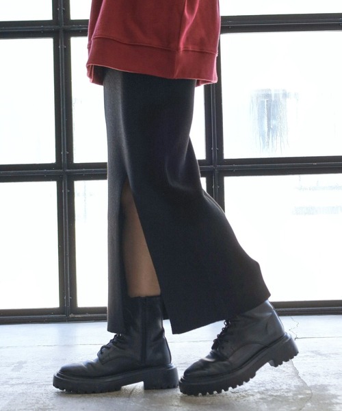 PAGEBOY（ページボーイ）の「PAGEBOYLIM/リブニットナロースカート（スカート・レディース・ブラック/ボルドー/カーキ・FREE）」の20枚目の写真