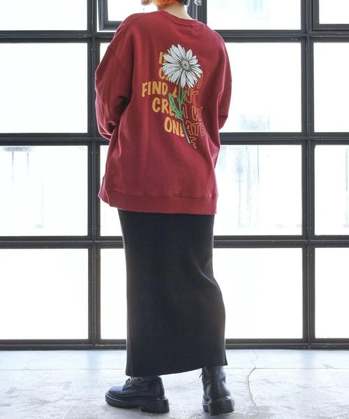 PAGEBOY（ページボーイ）の「PAGEBOYLIM/リブニットナロースカート（スカート・レディース・ブラック/ボルドー/カーキ・FREE）」の4枚目の写真