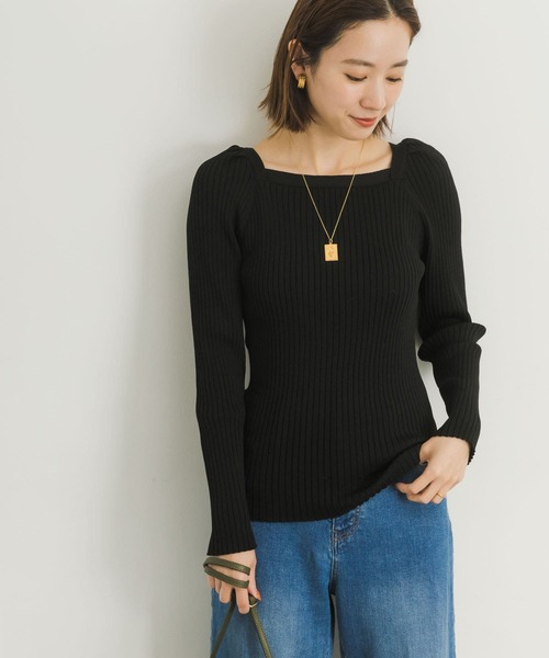 URBAN RESEARCH【新品】パフスリーブリブニット URBAN RESEARCH（アーバンリサーチ）の「パフスリーブリブニット