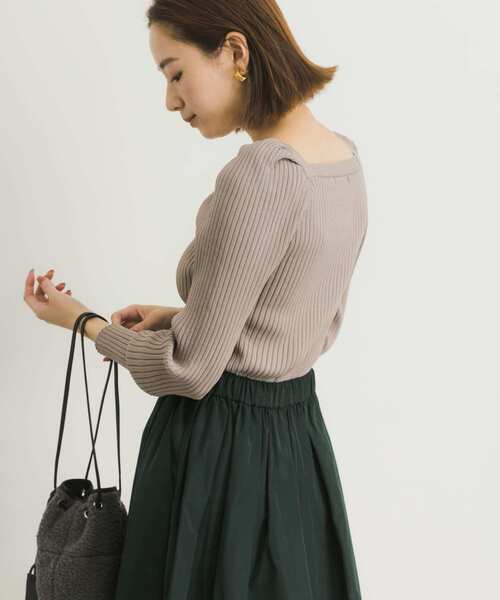URBAN RESEARCH【新品】パフスリーブリブニット URBAN RESEARCH（アーバンリサーチ）の「パフスリーブリブニット