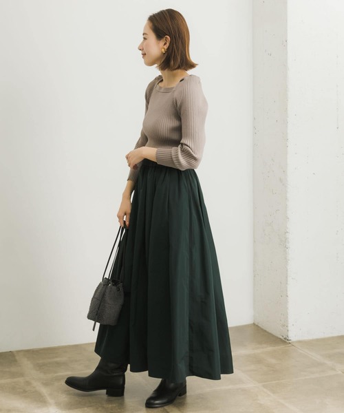 URBAN RESEARCH(アーバンリサーチ)の「パフスリーブリブニット(ニット/セーター・レディース・ブラック/オートミール/ベージュ系その他・FREE)」の12枚目の写真