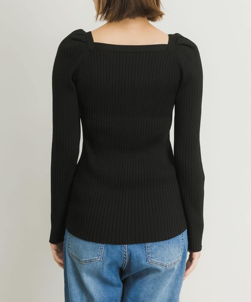 URBAN RESEARCH【新品】パフスリーブリブニット URBAN RESEARCH（アーバンリサーチ）の「パフスリーブリブニット