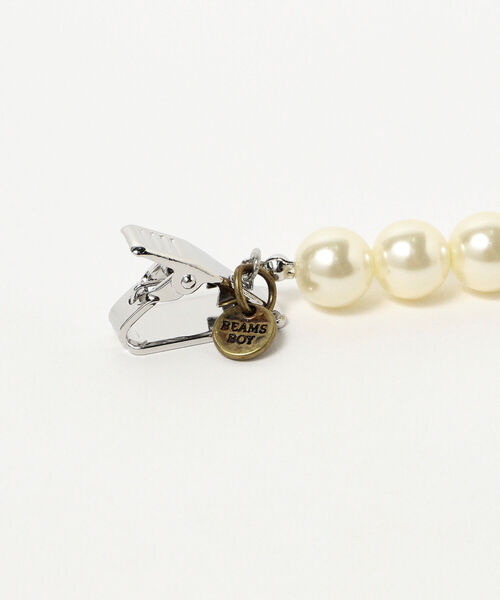 BEAMS BOY(ビームスボーイ)の「BEAMS BOY / 樹脂 パール 帽子 クリップ(その他小物・レディース・ホワイト・ONE SIZE)」の3枚目の写真