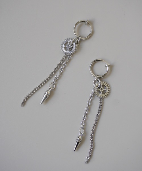 Port（ポート）の「【 ノンホール 】モチーフ デザイン スプリング フープ イヤリング（イヤリング・メンズ・シルバー/シルバー系その他/その他7/その他1/その他2/その他3/その他5/その他8/シルバー系その他2/シルバー系その他4/シルバー系その他6/その他4/シルバー系その他3/シルバー系その他5/シルバー系その他7・FREE）」の12枚目の写真