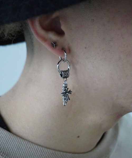 Port（ポート）の「【 ノンホール 】モチーフ デザイン スプリング フープ イヤリング（イヤリング・メンズ・シルバー/シルバー系その他/その他7/その他1/その他2/その他3/その他5/その他8/シルバー系その他2/シルバー系その他4/シルバー系その他6/その他4/シルバー系その他3/シルバー系その他5/シルバー系その他7・FREE）」の15枚目の写真