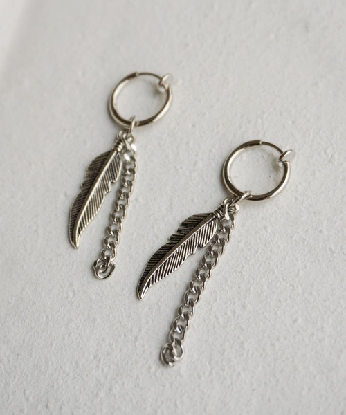 Port（ポート）の「【 ノンホール 】モチーフ デザイン スプリング フープ イヤリング（イヤリング・メンズ・シルバー/シルバー系その他/その他7/その他1/その他2/その他3/その他5/その他8/シルバー系その他2/シルバー系その他4/シルバー系その他6/その他4/シルバー系その他3/シルバー系その他5/シルバー系その他7・FREE）」の2枚目の写真