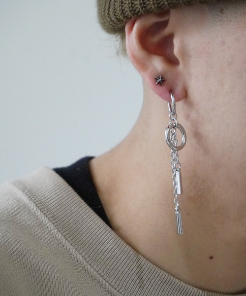 Port（ポート）の「【 ノンホール 】モチーフ デザイン スプリング フープ イヤリング（イヤリング・メンズ・シルバー/シルバー系その他/その他7/その他1/その他2/その他3/その他5/その他8/シルバー系その他2/シルバー系その他4/シルバー系その他6/その他4/シルバー系その他3/シルバー系その他5/シルバー系その他7・FREE）」の6枚目の写真