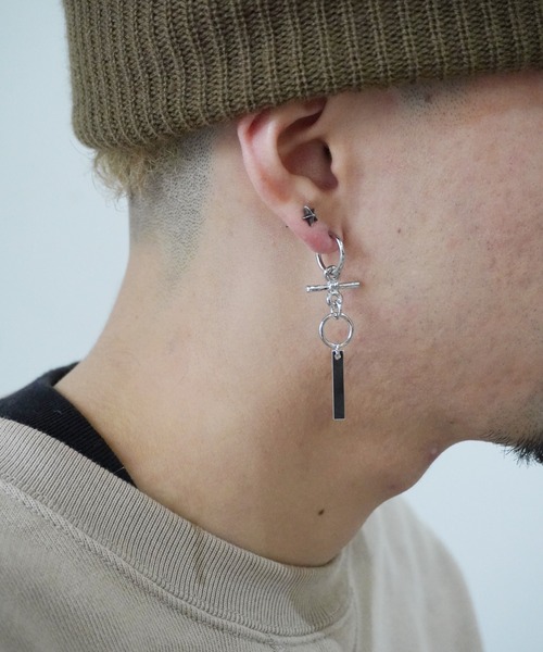 Port（ポート）の「【 ノンホール 】モチーフ デザイン スプリング フープ イヤリング（イヤリング・メンズ・シルバー/シルバー系その他/その他7/その他1/その他2/その他3/その他5/その他8/シルバー系その他2/シルバー系その他4/シルバー系その他6/その他4/シルバー系その他3/シルバー系その他5/シルバー系その他7・FREE）」の8枚目の写真