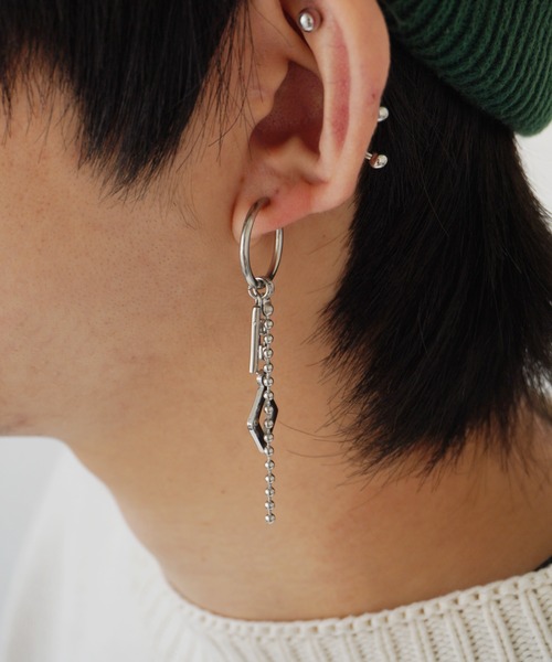 Port（ポート）の「【 ノンホール 】モチーフ デザイン スプリング フープ イヤリング（イヤリング・メンズ・シルバー/シルバー系その他/その他7/その他1/その他2/その他3/その他5/その他8/シルバー系その他2/シルバー系その他4/シルバー系その他6/その他4/シルバー系その他3/シルバー系その他5/シルバー系その他7・FREE）」の18枚目の写真