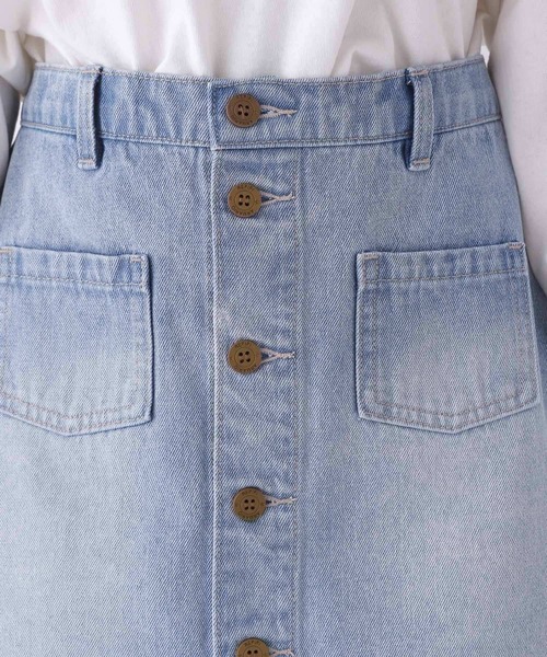 repipi armario（レピピ アルマリオ）の「マエボタンスカパン（スカート・キッズ・ミント/ラベンダー/グリーン系その他/ブルー系その他/アイボリー/ブラック/ブルー系その他2/ケミカルウォッシュ/ホワイト/ブラック系その他・SMALL/MEDIUM/LARGE）」の20枚目の写真