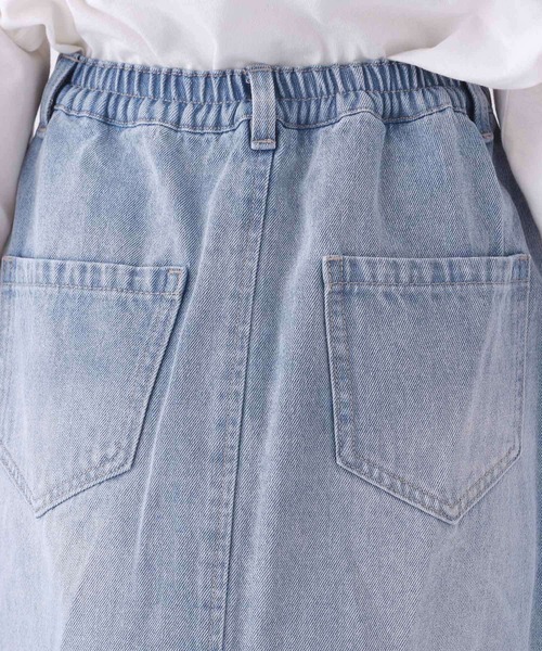 repipi armario（レピピ アルマリオ）の「マエボタンスカパン（スカート・キッズ・ミント/ラベンダー/グリーン系その他/ブルー系その他/アイボリー/ブラック/ブルー系その他2/ケミカルウォッシュ/ホワイト/ブラック系その他・SMALL/MEDIUM/LARGE）」の15枚目の写真