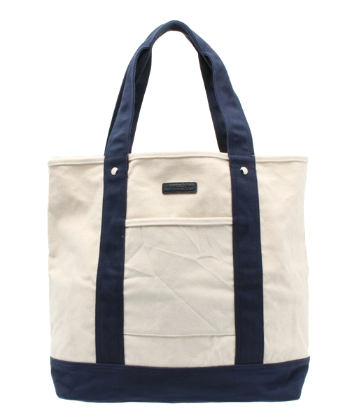 OUTLET（アウトレット）の「【CIAOPANIC TYPY】キャンバストートバッグ（トートバッグ・メンズ・ブラック/ネイビー/ストライプ/ホワイト・FREE）」の2枚目の写真