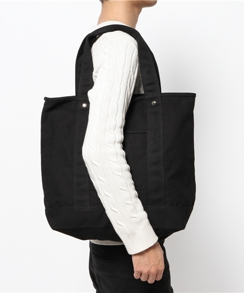 OUTLET（アウトレット）の「【CIAOPANIC TYPY】キャンバストートバッグ（トートバッグ・メンズ・ブラック/ネイビー/ストライプ/ホワイト・FREE）」の12枚目の写真