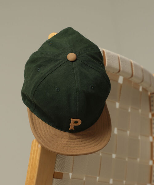 B:MING by BEAMS（ビーミングバイビームス）の「B:MING by BEAMS / 2トーン ワッペン ベースボールキャップ（キャップ・メンズ・ダークグリーン/ネイビー/ナチュラル・FREE）」の5枚目の写真