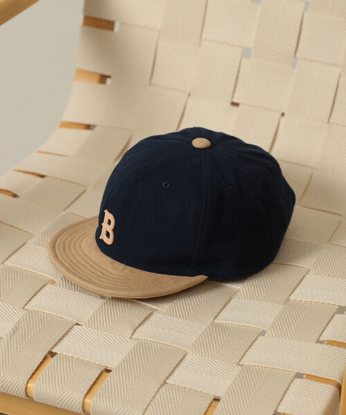 B:MING by BEAMS（ビーミングバイビームス）の「B:MING by BEAMS / 2トーン ワッペン ベースボールキャップ（キャップ・メンズ・ダークグリーン/ネイビー/ナチュラル・FREE）」の6枚目の写真