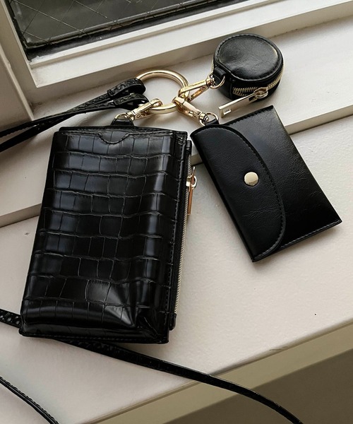 CAPRICIEUX LE'MAGE（カプリシューレマージュ）の「多機能スマホショルダー（ショルダーバッグ・レディース・グレイッシュベージュ/アイボリー/ブラック・FREE）」の11枚目の写真