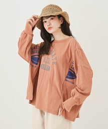 CUBE SUGAR（キューブシュガー）の「OE天竺パウダー加工リメイク風切替プルオーバー（Tシャツ/カットソー）」