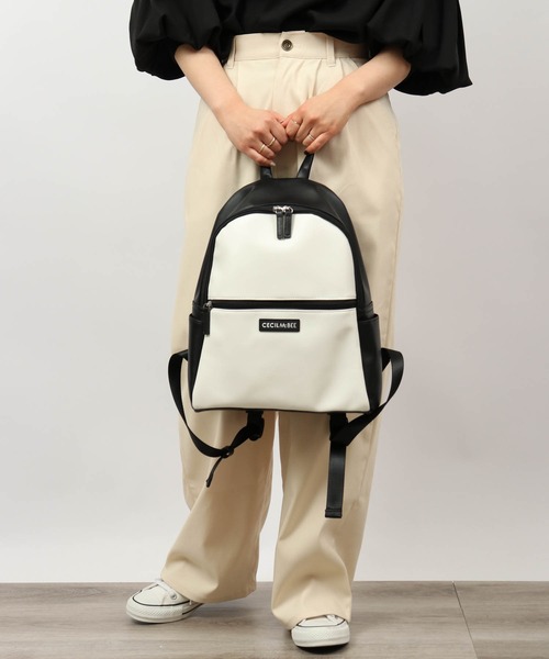 CECIL McBEE（セシルマクビー）の「CECIL McBEE bon voyage リュックサック（バックパック/リュック・レディース・ブラック/ピンク/ホワイト・F）」の8枚目の写真