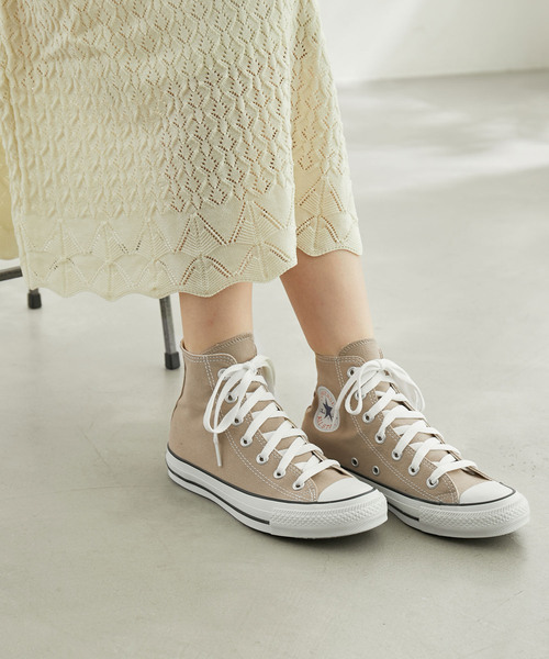 CONVERSE（コンバース）の「【CONVERSE/コンバース】キャンバスオールスターカラーズHI（スニーカー・レディース・ベージュ・23.0cm/23.5cm/24.0cm）」の8枚目の写真