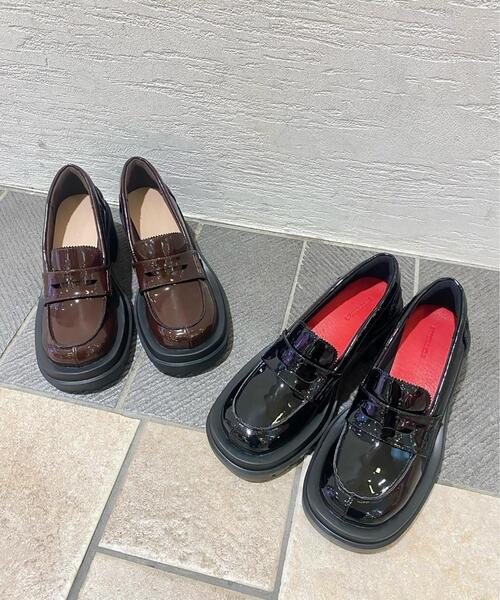 ESPERANZA(エスペランサ)の「エナメルタンクソールローファー(パンプス・レディース・ブラック系1/ブラウン系2・S/M/L/LL)」の7枚目の写真