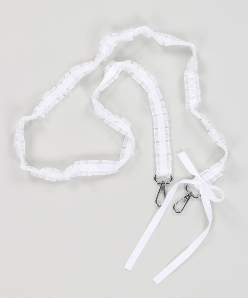 セール】【選べるスマホショルダー】付け替え用 フリルリボン