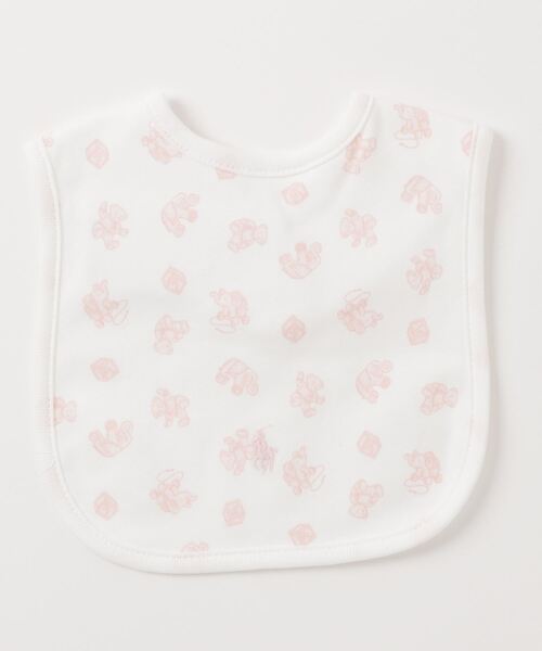 POLO RALPH LAUREN CHILDRENSWEAR(ポロ ラルフ ローレン チルドレンズウェア)の「ベアプリント オーガニック コットン ビブ(スタイ/よだれかけ・キッズ・ピンク・ONE)」の2枚目の写真