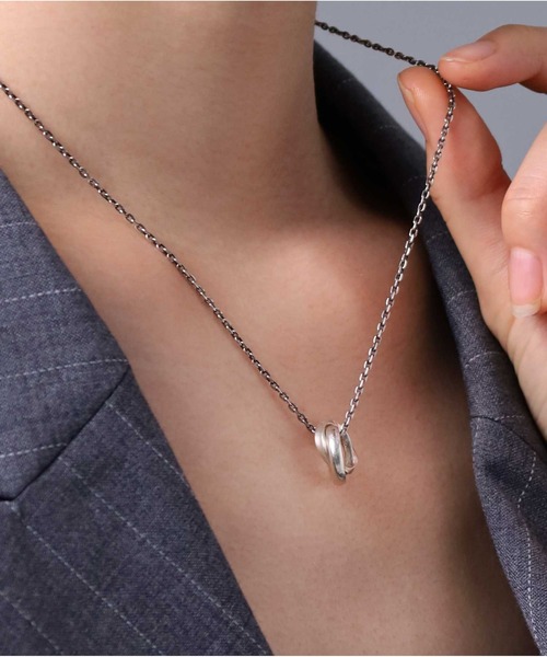 LION HEART（ライオンハート）の「【生産終了モデル】LH for Gift ロイヤルツイストダブルリングネックレス/シルバー925（ネックレス・メンズ・シルバー・50cm）」の13枚目の写真