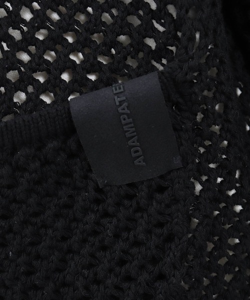 ADAM PATEK（アダムパテック）の「mcg3208- mesh knit cardigan カーディガン（カーディガン/ボレロ・メンズ・ブラック/グレー・1/2/3）」の22枚目の写真