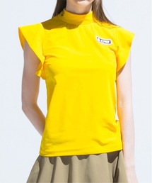 CPG GOLF シーピージーゴルフ　モックネック　フリル　シャツ　カットソー CPG GOLF（シーピージーゴルフ）の「シルエットフリルシャツ（シャツ