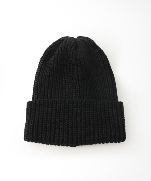 FRAMeWORK（フレームワーク）の「【HIGHLAND2000 / ハイランド2000 】ニットキャップCOTTON/LINEN（ニットキャップ/ビーニー・レディース・アイボリー/スミクロ・FREE）」の2枚目の写真