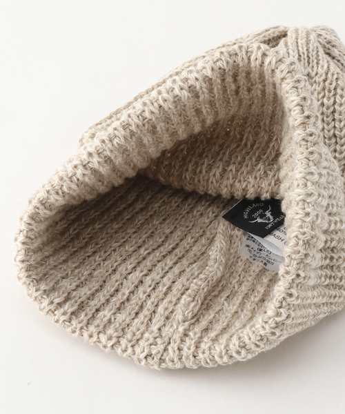 FRAMeWORK（フレームワーク）の「【HIGHLAND2000 / ハイランド2000 】ニットキャップCOTTON/LINEN（ニットキャップ/ビーニー・レディース・アイボリー/スミクロ・FREE）」の6枚目の写真