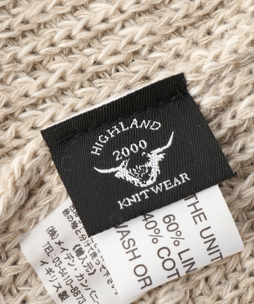 FRAMeWORK（フレームワーク）の「【HIGHLAND2000 / ハイランド2000 】ニットキャップCOTTON/LINEN（ニットキャップ/ビーニー・レディース・アイボリー/スミクロ・FREE）」の7枚目の写真