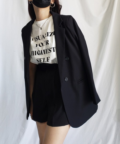 me+em select(ミームセレクト)の「【 選べる4サイズ/8色展開 】太ベルトハイウエストカラータックスラックスショートパンツ(スラックス・レディース・ダークベージュ/ブラック/アイボリー/グレー/ブラウン/ロイヤルブルー/レモンイエロー/ブルーグレー・X-SMALL/LARGE/SMALL/MEDIUM/X-LARGE)」の19枚目の写真