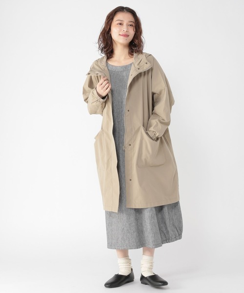 studio CLIP（スタディオクリップ）の「【マシンウォッシャブル/イージーケア】ミリタリーコート（ミリタリージャケット・レディース・ライトブルー/ナチュラル/ベージュ・FREE）」の6枚目の写真