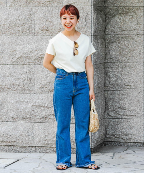 ITEMS URBANRESEARCH(アイテムズ アーバンリサーチ)の「カットミラノフレンチプルオーバー(Tシャツ/カットソー・レディース・ブラック/オフホワイト/グリーン/チャコールグレー/グレー系その他・FREE)」の13枚目の写真