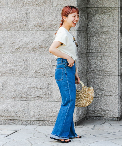 ITEMS URBANRESEARCH(アイテムズ アーバンリサーチ)の「カットミラノフレンチプルオーバー(Tシャツ/カットソー・レディース・ブラック/オフホワイト/グリーン/チャコールグレー/グレー系その他・FREE)」の14枚目の写真