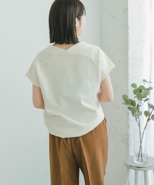 ITEMS URBANRESEARCH(アイテムズ アーバンリサーチ)の「カットミラノフレンチプルオーバー(Tシャツ/カットソー・レディース・ブラック/オフホワイト/グリーン/チャコールグレー/グレー系その他・FREE)」の18枚目の写真