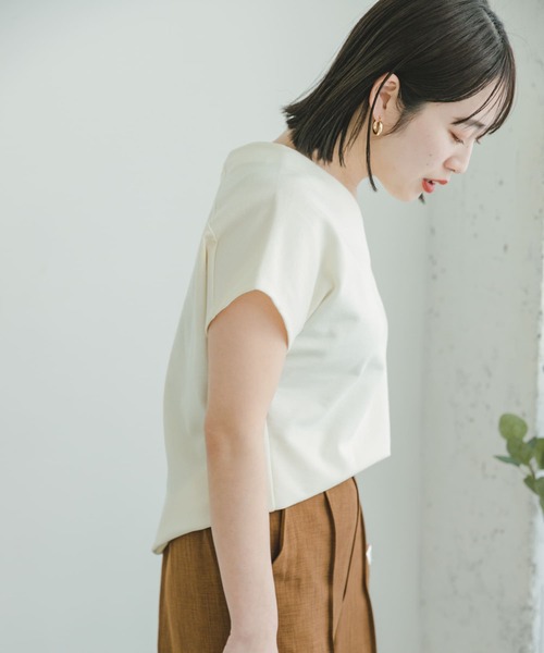 ITEMS URBANRESEARCH(アイテムズ アーバンリサーチ)の「カットミラノフレンチプルオーバー(Tシャツ/カットソー・レディース・ブラック/オフホワイト/グリーン/チャコールグレー/グレー系その他・FREE)」の19枚目の写真