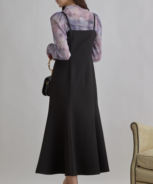 tocco closet(トッコ クローゼット)の「【ZOZO限定】チュールプリントトップス(Tシャツ/カットソー・レディース・サックスブルー/ラベンダー・M)」の12枚目の写真