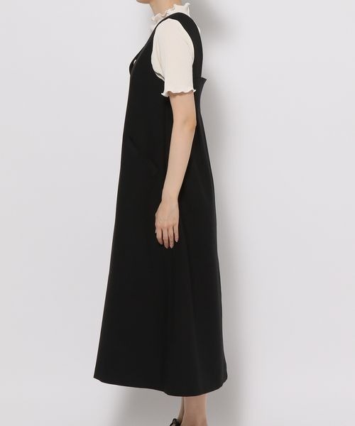 mysty woman（ミスティウーマン）の「【WEB限定】深Vジャンスカ　197899（ジャンパースカート・レディース・アイボリー/ブラック/ベージュ・FREE）」の12枚目の写真