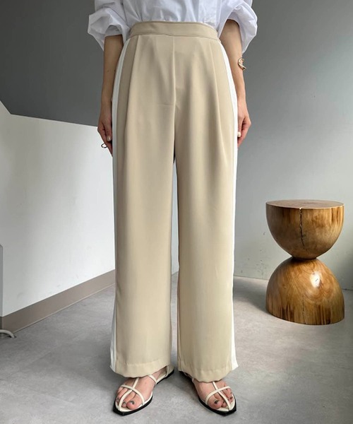 CAPRICIEUX LE'MAGE（カプリシューレマージュ）の「ラインパンツ（その他パンツ・レディース・ブラック/ベージュ・36/38）」の20枚目の写真