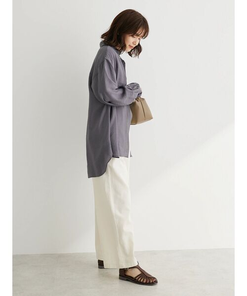 Green　Parks（グリーンパークス）の「イージーワイドパンツ（その他パンツ・レディース・イエロー/ホワイト系その他2/ライトインディゴブルー/インディゴブルー・FREE）」の15枚目の写真