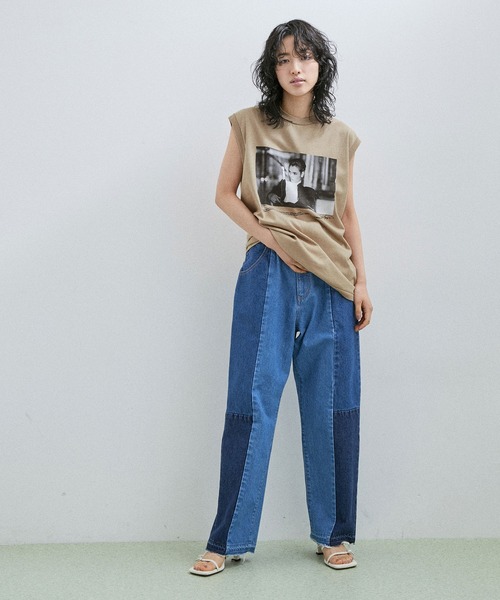 JANE SMITH / JOHN SMITH（ジェーンスミスジョンスミス）の「【Jane Smith】JAMIE MORGAN TALISA SOTO N/S T-SHIRT（タンクトップ・レディース・ホワイト/ベージュ・S）」の8枚目の写真