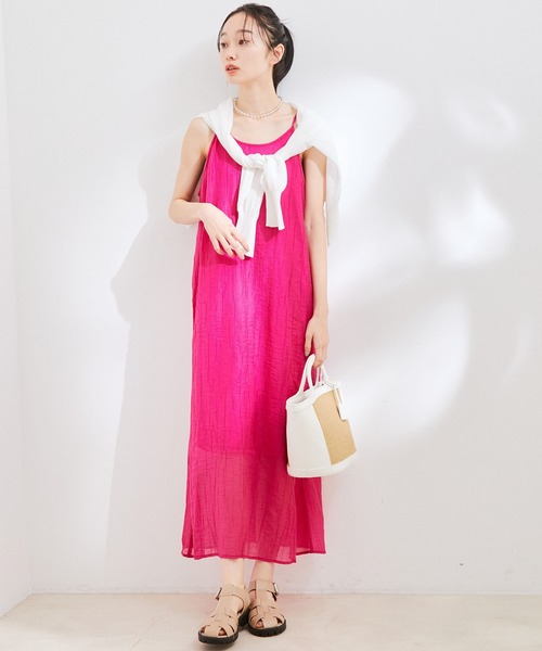 楊柳キャミロングワンピース