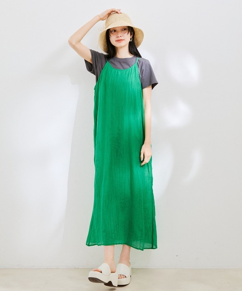 楊柳キャミロングワンピース