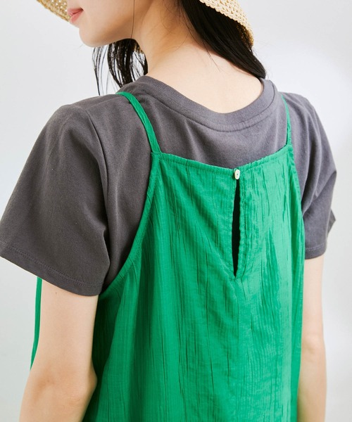 楊柳キャミロングワンピース