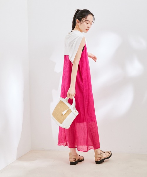 楊柳キャミロングワンピース