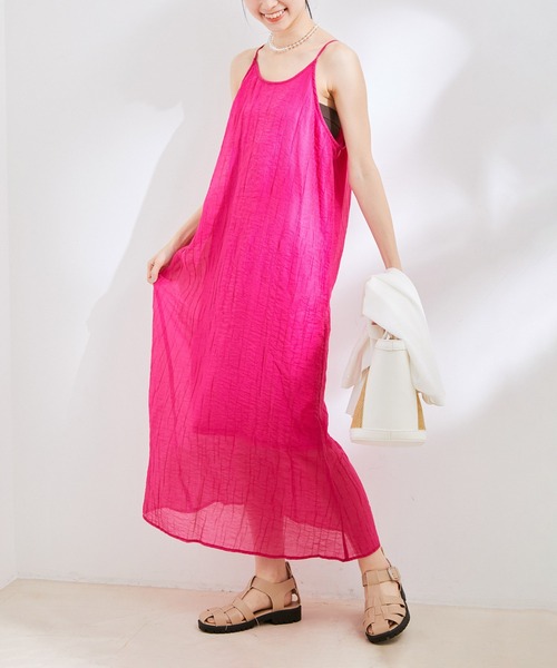 楊柳キャミロングワンピース