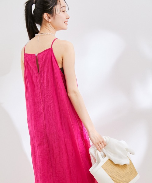 楊柳キャミロングワンピース